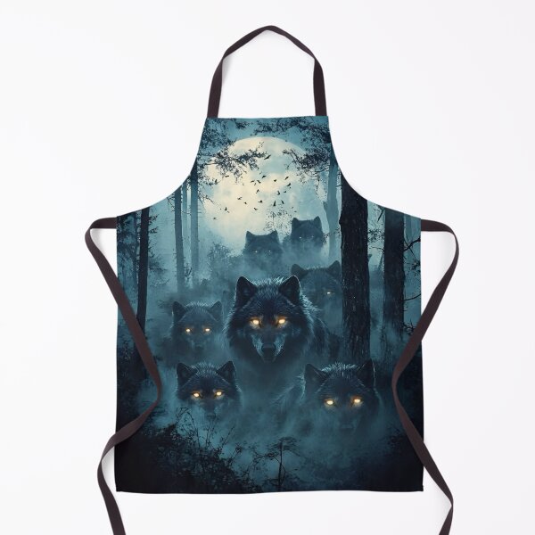 Item preview, The Watchful Eyes of the Forest A Wolf Pack Under the Moonlight Spirits of the Woods designed and sold by Matt_Smith.