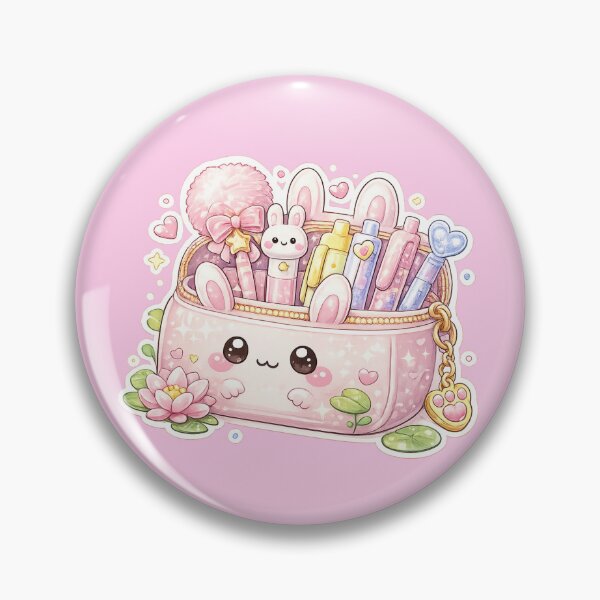 Item preview, Cute Kawaii Bunny Pencil Case Sticker designed and sold by Christiana-Art.