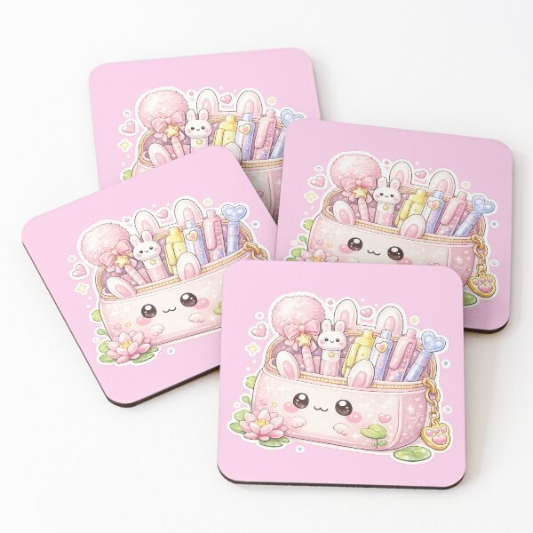 Item preview, Cute Kawaii Bunny Pencil Case Sticker designed and sold by Christiana-Art.
