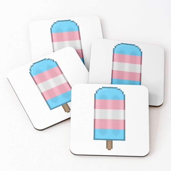 Item preview, Pixelart Trans Pride Icepop designed and sold by Lilac-Cat.