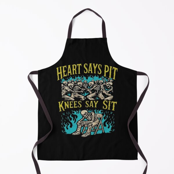 Item preview, Heart Says Pit Knees Say Sit, Skeleton Mosh Pit designed and sold by GlennAJacobs.