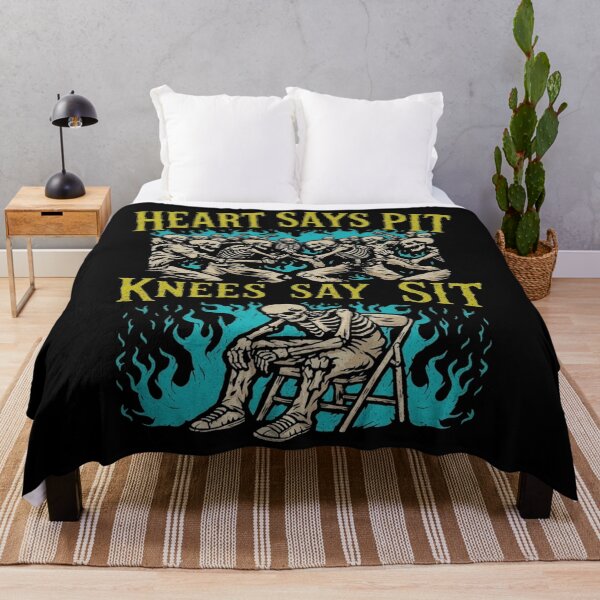 Item preview, Heart Says Pit Knees Say Sit, Skeleton Mosh Pit designed and sold by GlennAJacobs.