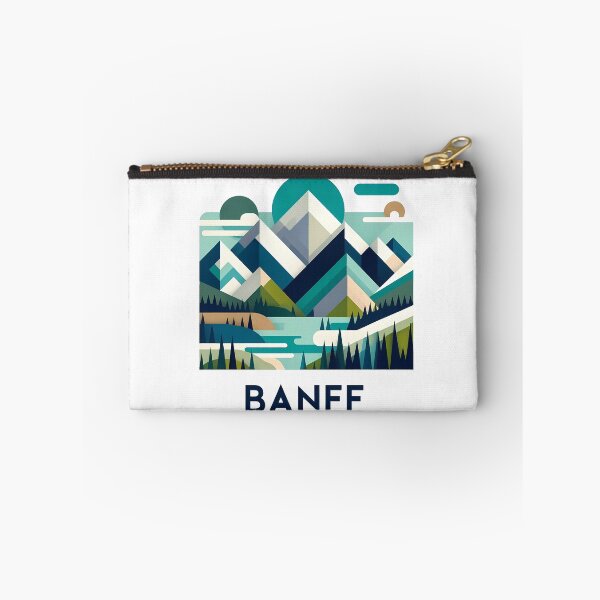 Item preview, Banff Canada Travel Poster - Abstract Rocky Mountains Landscape Art designed and sold by OzzFrequency.