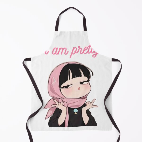 Item preview, I Am Pretty - Sassy Cute Girl in Pink Scarf designed and sold by Shehzadi Sana.