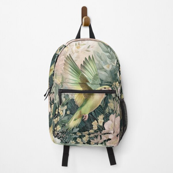 Item preview, A Parrotlet flying through a spring garden, Birds in Motion designed and sold by CDC40.