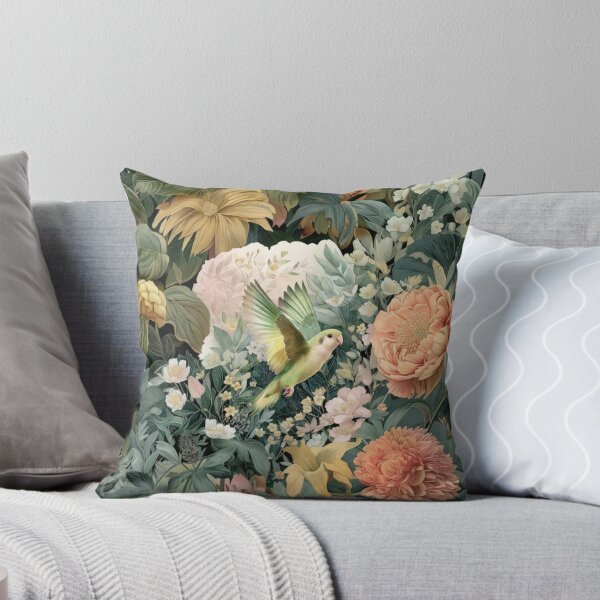 Item preview, A Parrotlet flying through a spring garden, Birds in Motion designed and sold by CDC40.