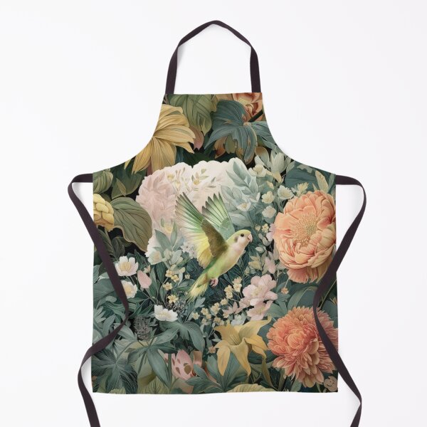 Item preview, A Parrotlet flying through a spring garden, Birds in Motion designed and sold by CDC40.