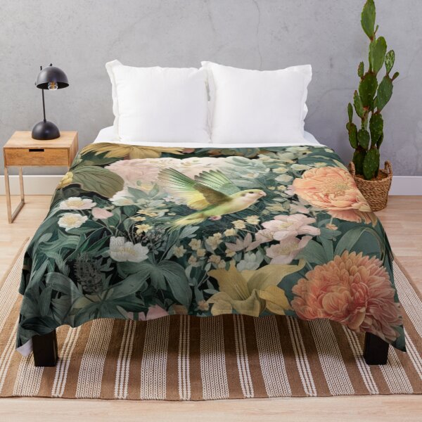 Item preview, A Parrotlet flying through a spring garden, Birds in Motion designed and sold by CDC40.