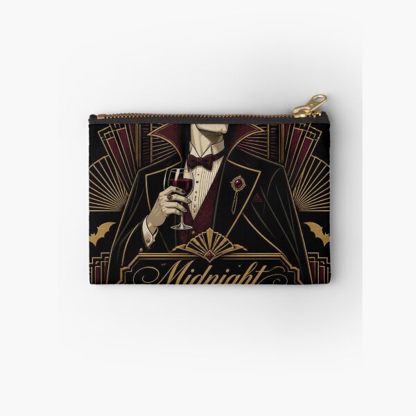 Item preview, Vampire Art Deco Halloween Shirt | Midnight Masquerade Gold Illustration designed and sold by SunnyDesign82.
