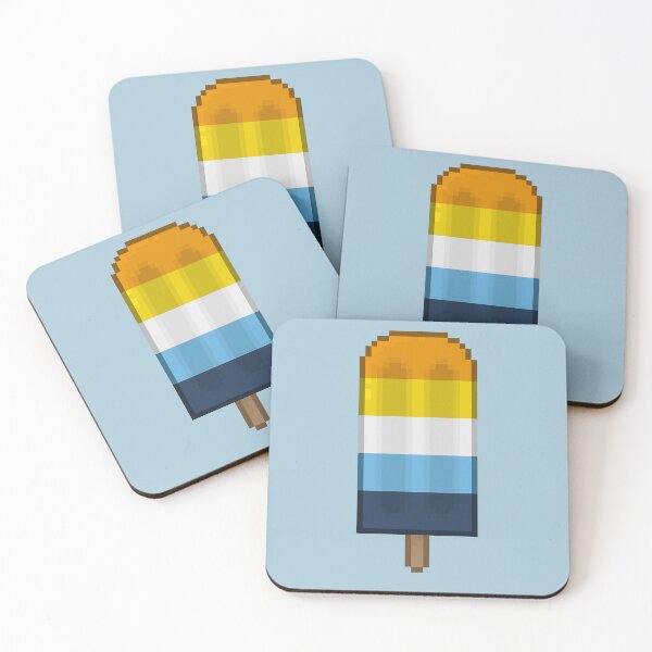 Item preview, Pixelart AroAce Pride Icepop designed and sold by Lilac-Cat.