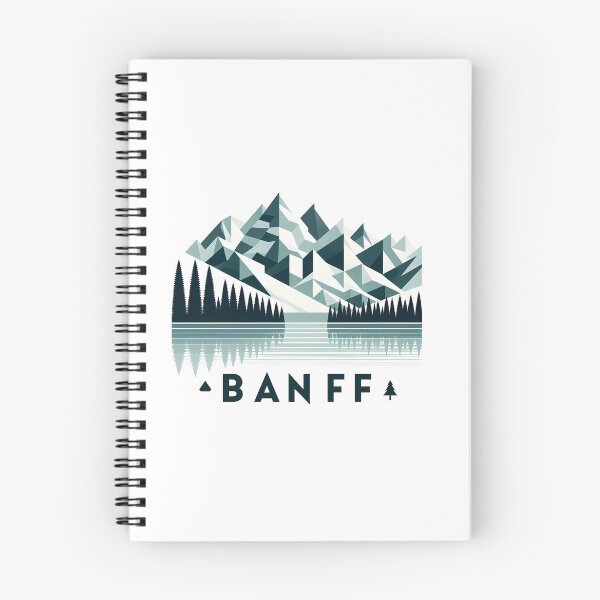 Item preview, Copy of Banff Canada Travel Poster - Abstract Rocky Mountains Landscape Art designed and sold by OzzFrequency.