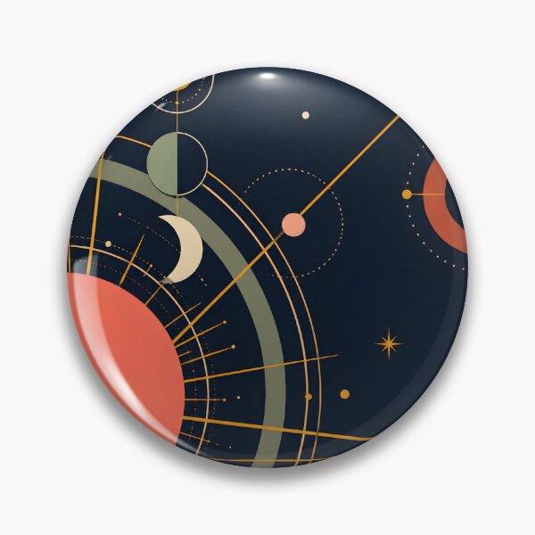 Item preview, Asymmetric Retro Celestial Poster | Mid-Century Modern Sun and Moon Phases Art Print | Minimalist Geometric Universe Wall Art designed and sold by SergioMiklos.