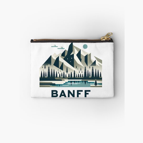 Item preview, Banff Canada Travel Poster - Abstract Rocky Mountains Landscape Art designed and sold by OzzFrequency.