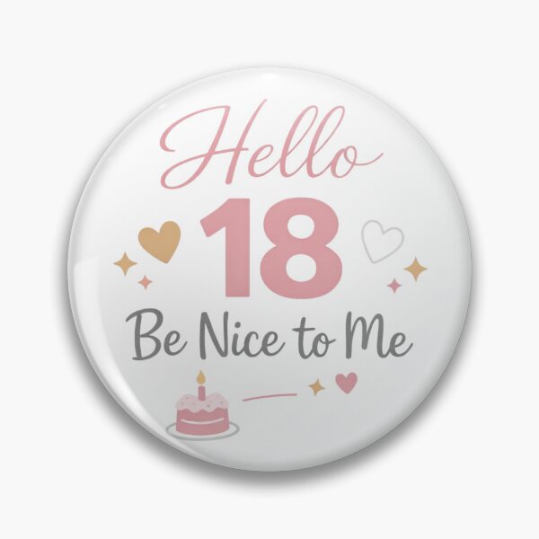 Item preview, Hello 18 Be Nice to Me | Funny 18th Birthday Typography T-Shirt designed and sold by rushaib.