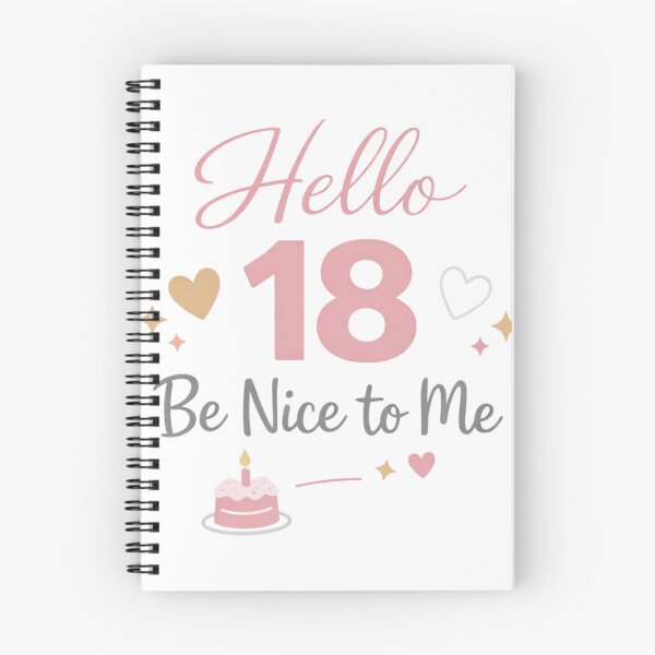 Item preview, Hello 18 Be Nice to Me | Funny 18th Birthday Typography T-Shirt designed and sold by rushaib.