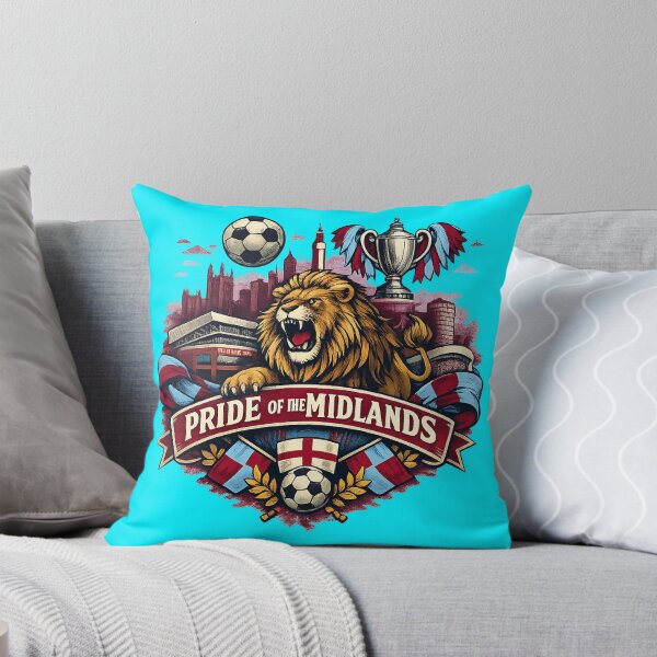 Item preview, Pride of the Midlands Football Fan Graphic | Vintage Lion Supporter Shirt designed and sold by GarnerSupplyCo.
