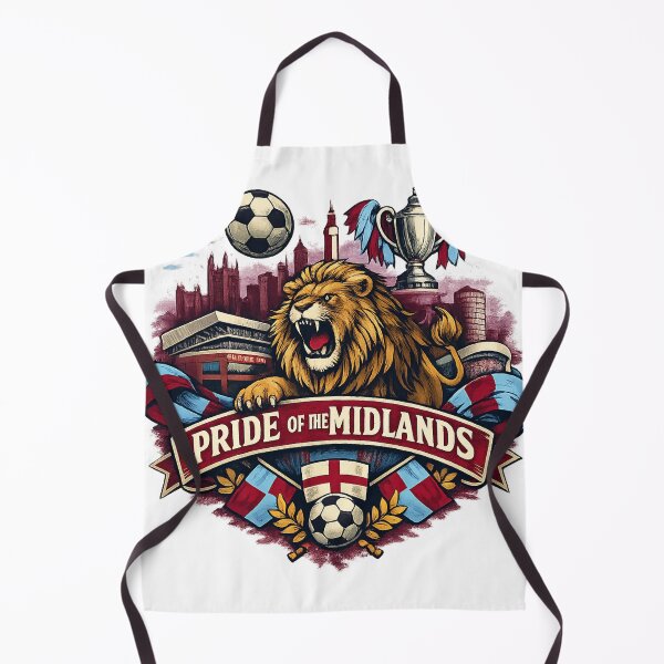 Item preview, Pride of the Midlands Football Fan Graphic | Vintage Lion Supporter Shirt designed and sold by GarnerSupplyCo.