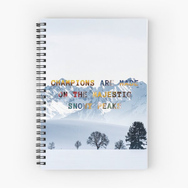 Item preview, Champions are Made on the Majestic Snowy Peaks #6 designed and sold by Holy JM Designs.