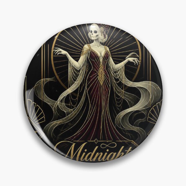 Item preview, Phantom Bride Art Deco Halloween Shirt | Midnight Masquerade Gold Illustration designed and sold by SunnyDesign82.