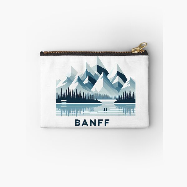 Item preview, Banff Canada Travel Poster - Abstract Rocky Mountains Landscape Art designed and sold by OzzFrequency.