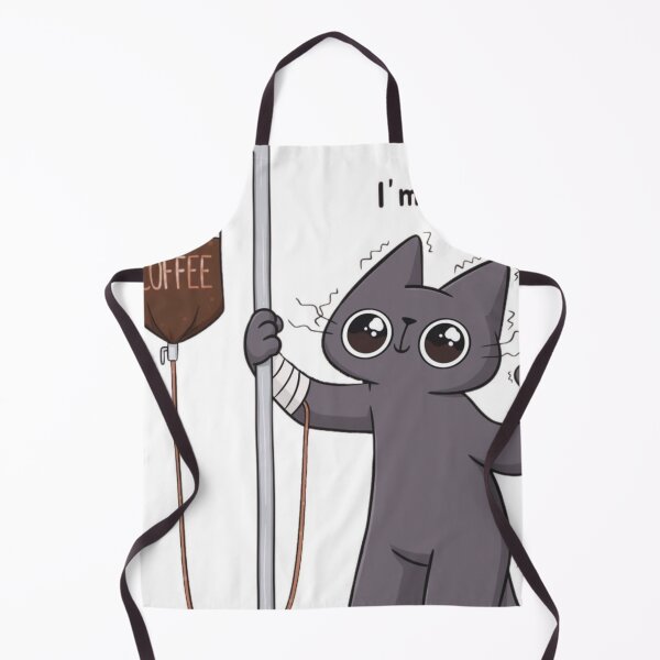 Item preview, Funny Coffee IV Drip Cat I'm OK Sticker designed and sold by Pink Chaos Club.