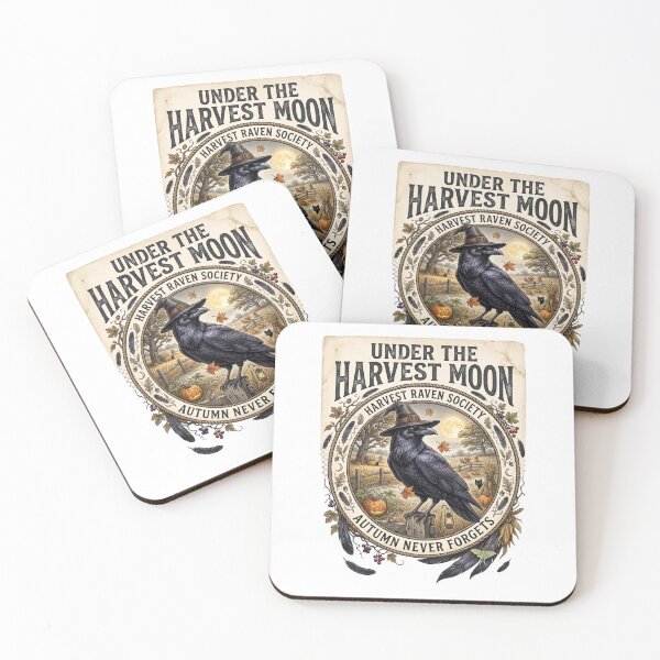 Item preview, Under the Harvest Moon - Harvest Raven Society Vintage Halloween Art designed and sold by Roy & Tiffany.