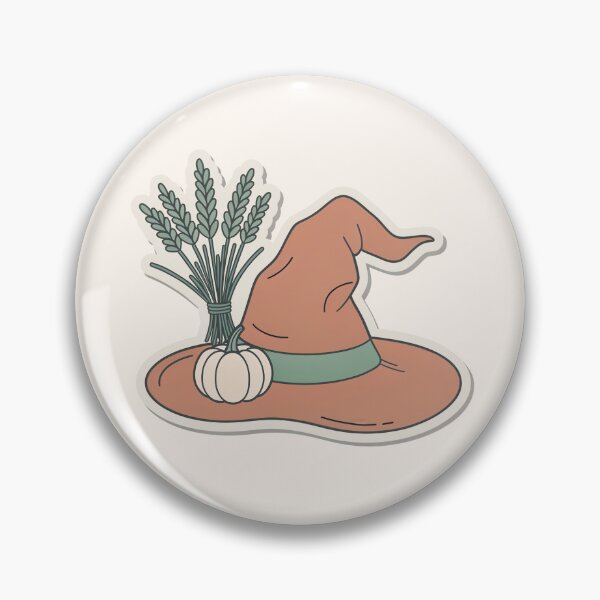 Item preview, Soft Witch Hat with Herbs and Pumpkin designed and sold by TrendMorphic.