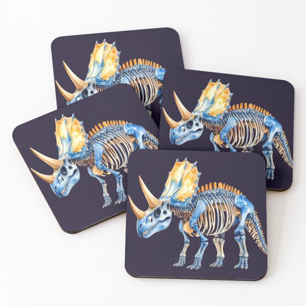 Item preview, Brachiosaurus skeleton in watercolor style designed and sold by LiskoDesign.