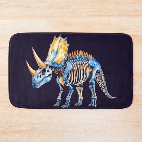 Item preview, Triceratops skeleton in watercolor style designed and sold by LiskoDesign.