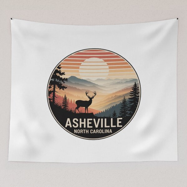 Item preview, Asheville North Carolina: Colorful Deer Mountain Sunset designed and sold by CircinusStore.