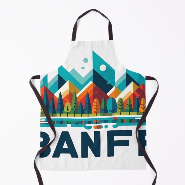 Item preview, Banff Canada Travel Poster - Abstract Rocky Mountains Landscape Art designed and sold by OzzFrequency.