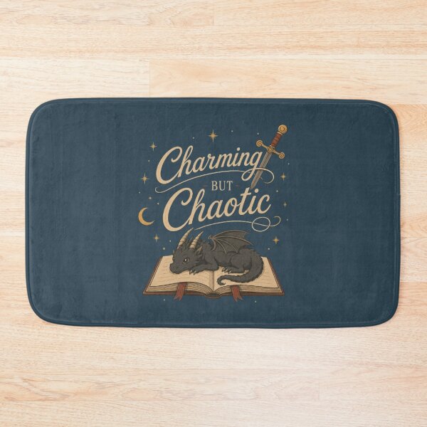 Item preview, Charming But Chaotic Typography Shirt Design designed and sold by Moonwoven Studio.