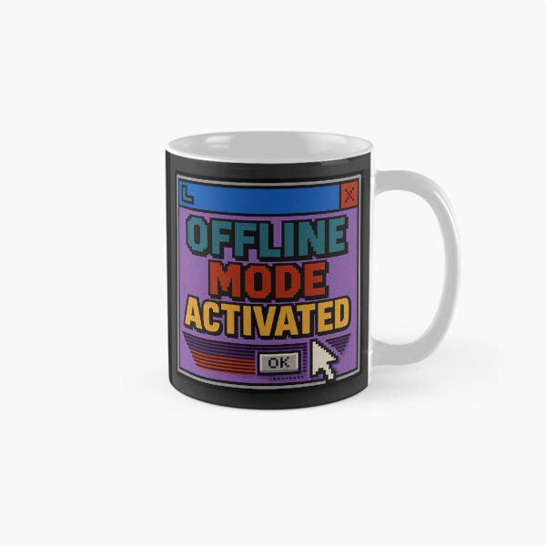 Item preview, Pixel Popup – Offline Mode Activated designed and sold by Mad Factory Designs.