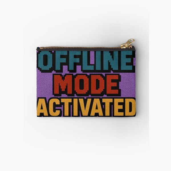 Item preview, Pixel Popup – Offline Mode Activated designed and sold by Mad Factory Designs.