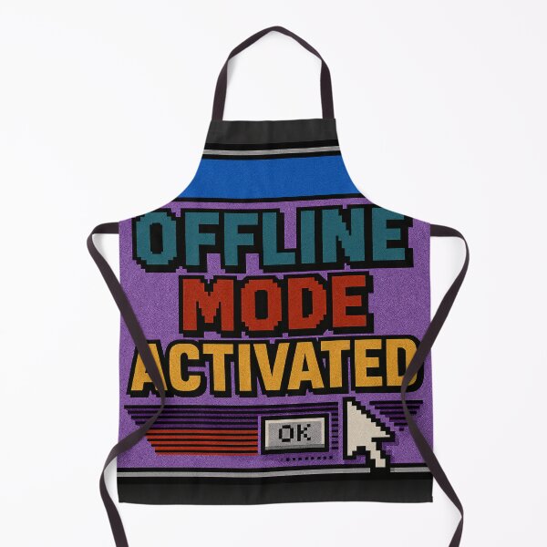 Item preview, Pixel Popup – Offline Mode Activated designed and sold by Mad Factory Designs.