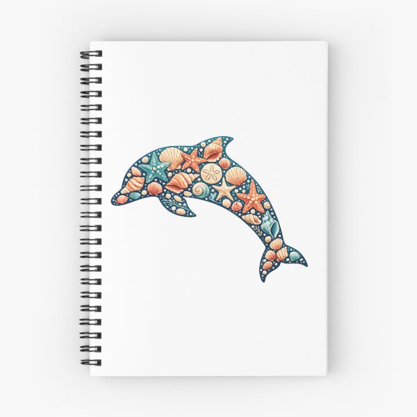 Item preview, Ocean Dolphin with Seashells and Starfish designed and sold by OTSC.