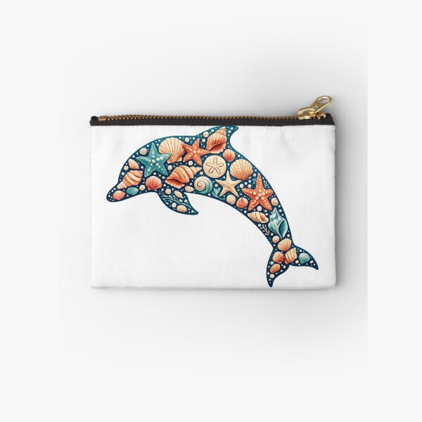 Item preview, Ocean Dolphin with Seashells and Starfish designed and sold by OTSC.