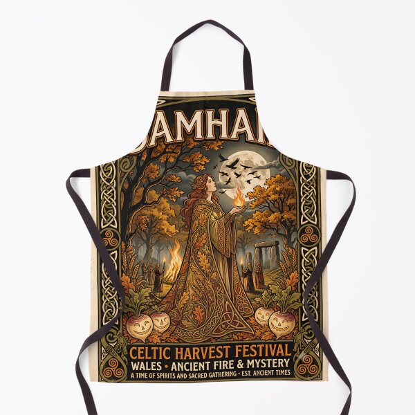 Item preview, Samhain Celtic Harvest Festival Art Nouveau Poster designed and sold by Koalangel.