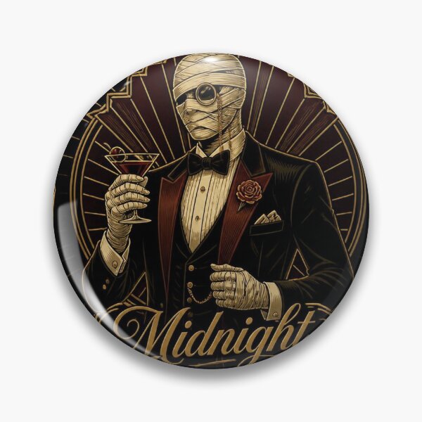 Item preview, Mummy Art Deco Halloween Shirt | Midnight Masquerade Gold Illustration designed and sold by SunnyDesign82.