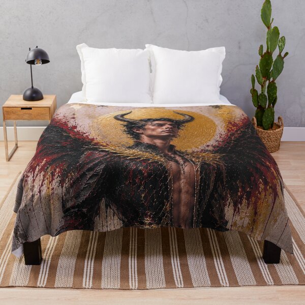 Item preview, Lucifer, Fallen angel painting. designed and sold by GalleryKauffeld.