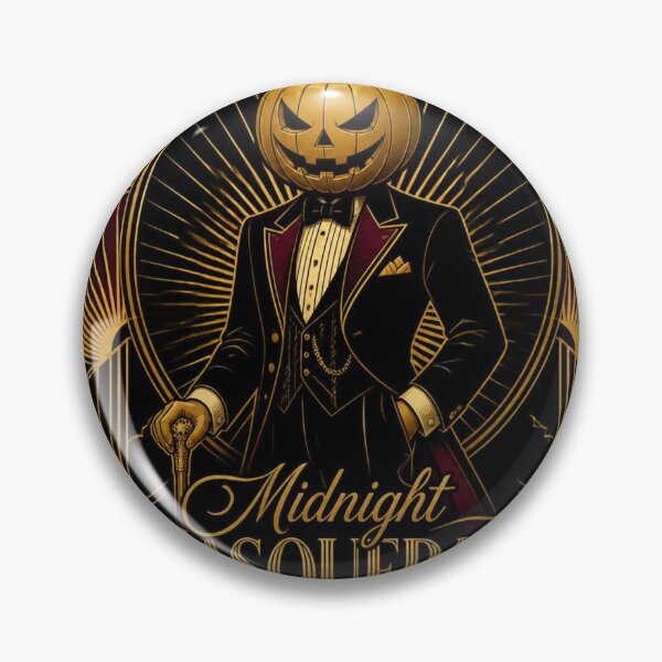 Item preview, Pumpkinhead Art Deco Halloween Shirt | Midnight Masquerade Gold Illustration designed and sold by SunnyDesign82.