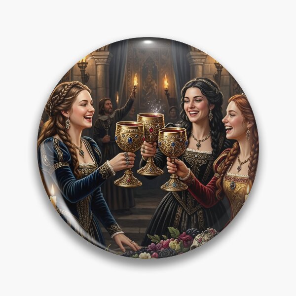 Item preview, Three of Chalices - tarot card designed and sold by Studio77-Gothic.