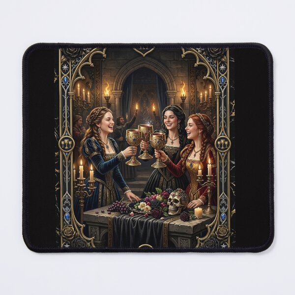 Item preview, Three of Chalices - tarot card designed and sold by Studio77-Gothic.