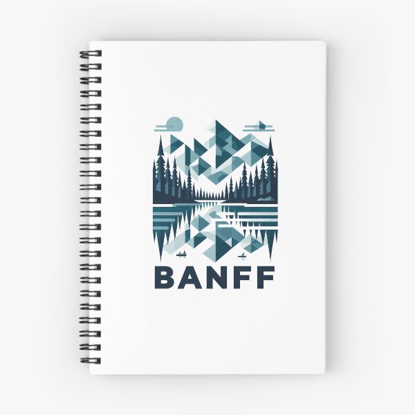 Item preview, Banff Canada Travel Poster - Abstract Rocky Mountains Landscape Art designed and sold by OzzFrequency.