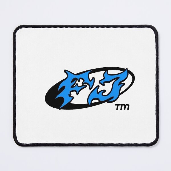 Item preview, Y2K Blue Cyber Sigilism Letters - FJ Tribal Flame Streetwear designed and sold by Kromatik.