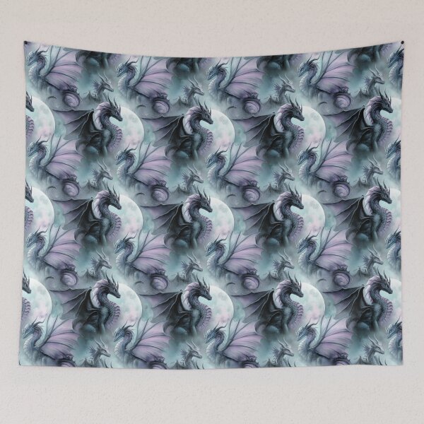 Item preview, Purple Dragon And Moon  designed and sold by Abizola.