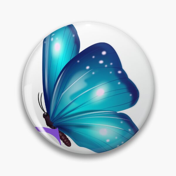 Item preview, Glowing Blue Butterfly - Gradient Motivational Quote designed and sold by Shehzadi Sana.