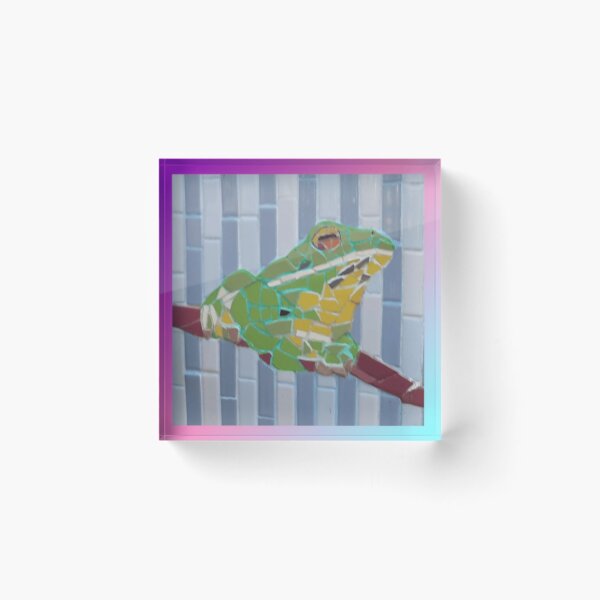 Item preview, White Lipped Green Tree Frog designed and sold by Fayes4Art.