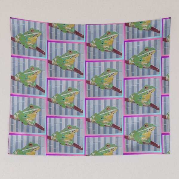 Item preview, White Lipped Green Tree Frog designed and sold by Fayes4Art.