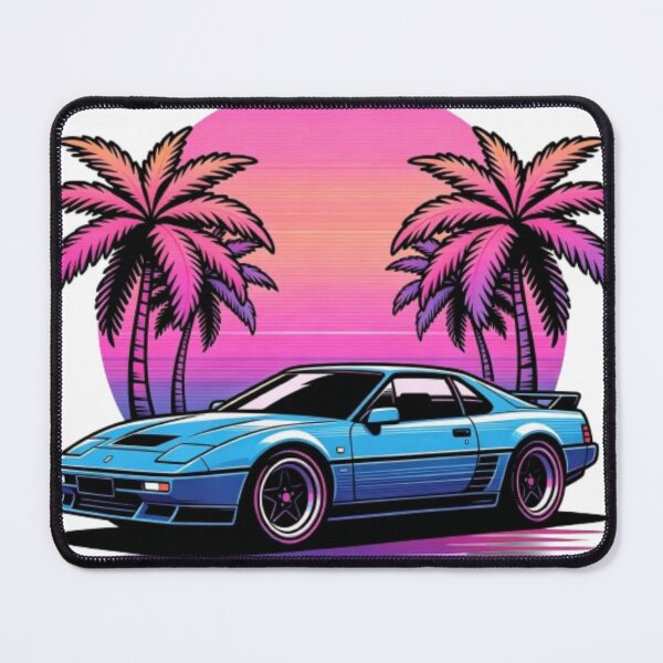 Item preview, Retro Sunset with Palm Trees – Vintage Synthwave Vector Design designed and sold by MZAgency.